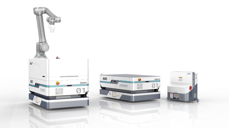 ag亚娱數位開發的自主式移動機器人（AMR250M），搭配全向輪並結合AI演算法、2D LiDAR、3D攝影機等技術，協助客戶實現產線全自動化